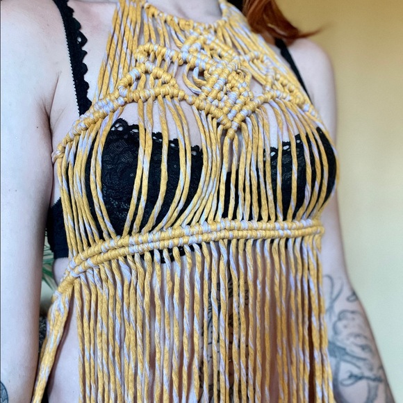 Handmade Macramé Dress - Picture 4 of 5
